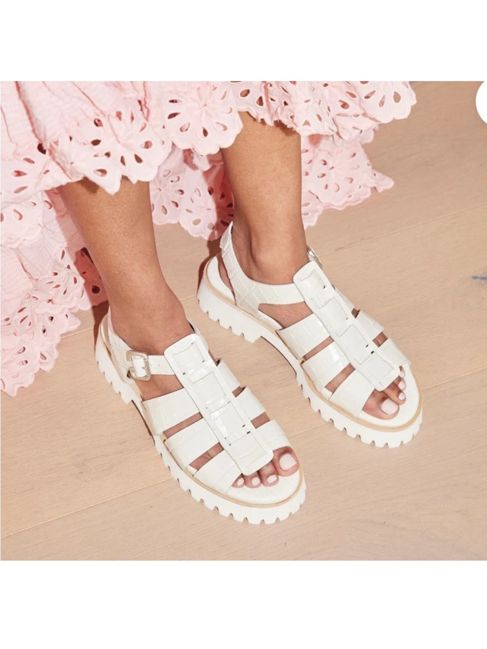 Freda Salvador Darya lug sole fisherman sandals Sz 8